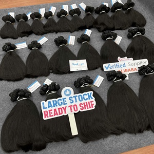 Cheveux humains vierges vietnamiens Remy lisses, double trame machine, T122, vente en gros, 100g - Product Image 1