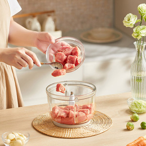 Picadora de carne Bear de 3L, procesador de alimentos eléctrico multifuncional para carne y verduras - Product Image 3