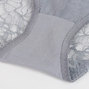 Pantaletas al por mayor de talla grande, pantaletas hipster, ropa interior de encaje para mujer, pantaletas sexys de cintura alta - Product Image 3