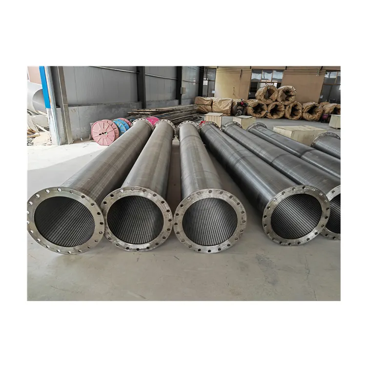 Low Price Ceramic Stainless Steel 304 Wedge Wire Screen Pipe Oil Sand Control Screen Pipe For Sale