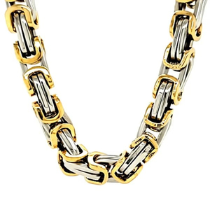 Collier pour homme tendance, style byzantin, élégant, hip-hop, Emperor Room Gold - Product Image 1