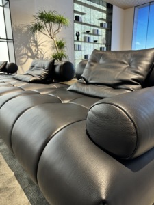 Giá tốt nhất ý Modular góc sofa sang trọng Đồ nội thất phòng khách đặt sofa da - Product Image 5