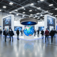 Écran sphérique LED couleur 3D étanche IP65 Unilumin pour installation créative en commerce de détail
