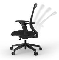 Chaise de bureau en maille avec cadre en nylon blanc, hauteur réglable, chaise de direction pour la maison et le bureau