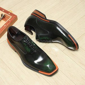 รองเท้าหนังผู้ชายทรงสลิปออน ระบายอากาศได้ดี แฟชั่นทันสมัย เหมาะสำหรับใส่ทำงานหรือลำลอง เพิ่มความสูง  ไซส์ใหญ่ - Product Image 4