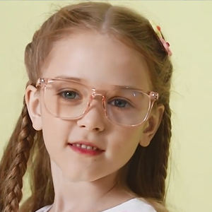 Gafas de moda Para niños, montura de gafas con bloqueo de luz azul, con funda, tr90 - Product Image 1