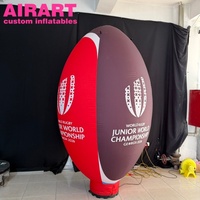 Base décorée gonflable pour le rugby, pour match de football