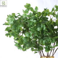 Plantes artificielles en gros, verdure, toucher réaliste, branche de feuille de menthe pour l'arrangement floral, givrée