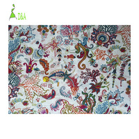 Tissu floral de haute qualité, coton imprimé, textile tissé, matière première pour robe ou chemise de fille