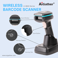 NUEVO Escáner de Código de Barras Inalámbrico Portátil A-9622SR con Sensor de Megapíxeles y Velocidad de Escaneo Rápido de 60FPS