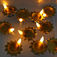 Nicro LED lumière lampe à huile Deepavali Festival décoration Diwali Diya bougie artificielle noël extérieur flottant capteur d'eau