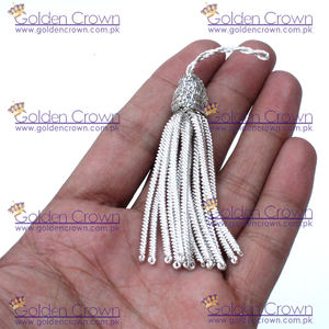 ทองคำแท่งฝรั่งเศสสีเงิน | หมอนแท่งพู่ - Product Image 2