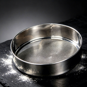 MIXWARES Tamis à farine en acier inoxydable <span class=keywords><strong>de</strong></span> haute qualité 304, outil <span class=keywords><strong>de</strong></span> pâtisserie simple pour la cuisine domestique, compatible lave-vaisselle et réutilisable - Product Image 3