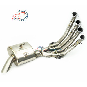 CQHZJ, venta al por mayor, escape de titanio para <span class=keywords><strong>Honda</strong></span> <span class=keywords><strong>CB</strong></span> <span class=keywords><strong>650R</strong></span>, silenciador de carreras - Product Image 4
