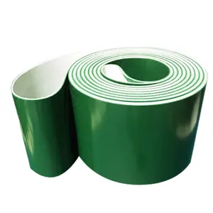 YONGLI PVC verde cinta transportadora barata suave/Golf/chorro de arena/cinta transportadora industrial mate