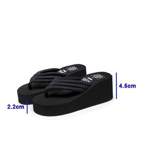 Sandali con Zeppa da Donna con Strass a Stella e Cinturino di Perle, Infradito con Plateau e Suola Spessa, Scarpe da Spiaggia Personalizzabili con Logo, Vendita all'Ingrosso - Product Image 2