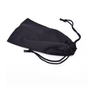 Eyeglasses Case Sunglasses Case EVA Hard <b>Shell</b> Zipper Closure With Carabiner Hook Rectangle Shape 3-5.9in Solid Black - Product Image 4