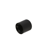 Tapa Magnética de Aluminio para Perfume, Forma Cilíndrica, Elegante, para Botellas con Cuello de 15 mm, Color Negro Brillante, Certificación TUV