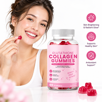 Gummies au collagène hydrolysé Youthful Glow 500mg par gomme, Biotine, Vitamine C, Acide Hyaluronique, Pectine, Végétalien, Faible en sucre pour la peau au quotidien