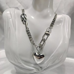 Collares con Colgante de Corazón Tridimensional con Cadena Gruesa Estilo Punk, Joyería Unisex - Product Image 2