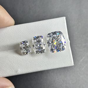 Длинная Подушка D VVS белая 8x10 мм 6x8 мм удлиненная Подушка огранка Муассанит бриллиантовый драгоценный камень - Product Image 3