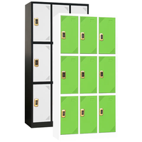 Casier de rangement en métal pour vêtements de travail, casier de rangement en acier pour le vestiaire