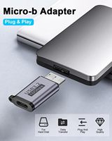 Adaptateur USB C vers Micro B 10 Gbps, adaptateur convertisseur USB 3.2 pour câble de disque dur, disque dur externe SSD, tablette, téléphone, ordinateur portable
