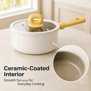 Pot à lait pour bébé de qualité supérieure <span class=keywords><strong>sans</strong></span> PFOA avec revêtement antiadhésif en céramique et insert vapeur pour cuisinière à induction et à gaz - Product Image 3