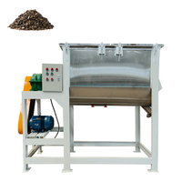 Mélangeur à bande automatique horizontal à double axe de une tonne, à double ruban, en acier inoxydable, moteur 220V pour le traitement des produits chimiques