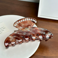 Élément polyvalent français en acétate de haute qualité pour épingle à cheveux balsamique. Grand accessoire pour cheveux en forme de requin, fait à la main, mignon