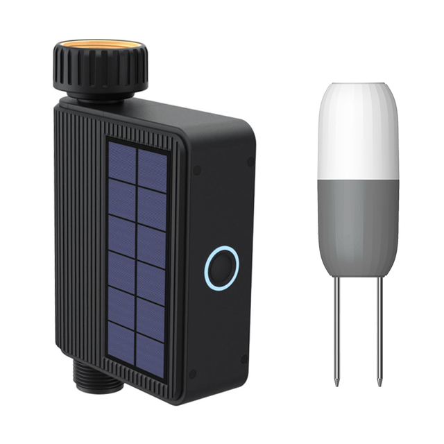 Tuya Smart Wireless Solar Watering Timer Irrigation System Garden Watering Valve Programmable Hose Faucet Sprinkler Timer