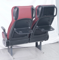 Sièges de bus double personnalisés avec moniteur vidéo, tablette et retardateur de flamme – Vente en gros directe usine OEM