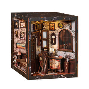 Kit de construction de nichoir miniature en bois DIY, modèle de <span class=keywords><strong>maison</strong></span>, meubles, micro-paysage artisanal, <span class=keywords><strong>jouet</strong></span> musical, cadeau créatif - Boîte Oyun pour 14 - Product Image 1