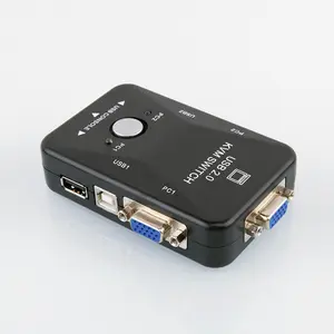 USB-VGA-KVM-Switch mit 2 Anschlüssen und Audio unterstützung