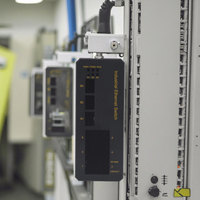 Boîtier en aluminium extrudé sur mesure pour commutateur Ethernet industriel, boîtier électronique, fixation sur rail DIN standard 35 mm