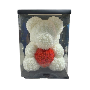 Oso de Jabón con Rosas en Forma de Corazón, Caja de Regalo Creativa para el Día de San Valentín, Ideal para Uso Personal y Regalos - Product Image 6