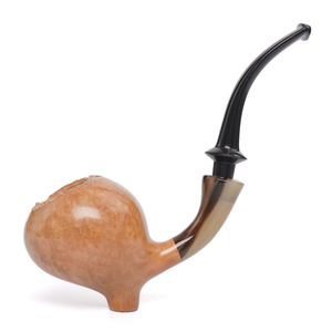 MUXIANG Wood Smoking Pipe Bent Type Solid Tobacco Pipe For Men Gift - Product Image 5