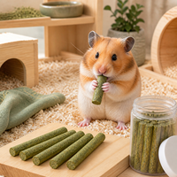 Bâtonnets à mâcher pour lapins Radish Valley, jouet de dentition pour chinchillas et cochons d'Inde, foin d'alfalfa séché, 25 unités/boîte, vente en gros disponible