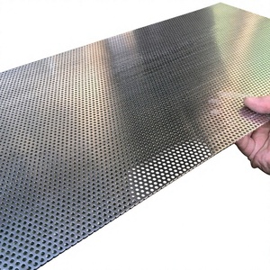 Perforated Metal Sheet 4.8mm Round Hole 51% Open Area Steel Wire <b>Mesh</b> <b>Screen</b> - Product Image 1