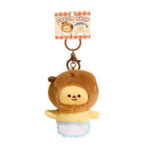 2025 Factory Wholesale New <b>Cute</b> <b>Doll</b> <b>Cute</b> Student Backpack Pendant <b>Doll</b> Small Gift Wholesale Plush Butter Bear Keychain - Product Image 4