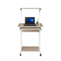 Table d'étude simple en bois MDF avec surface en bois