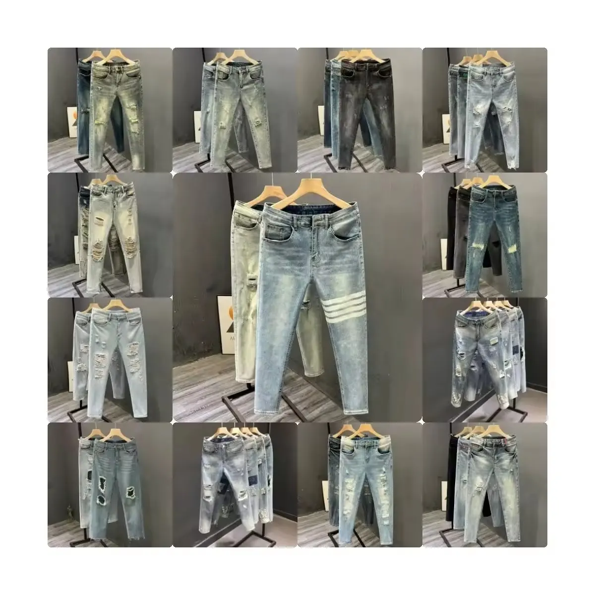 100% nuovo abbigliamento a basso prezzo in eccedenza pantaloni in Denim da uomo Jeans Super Overstock Jeans pantaloni Jeans