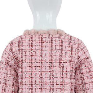 Vêtements de mode pour enfants de créateur, manteau, <span class=keywords><strong>jupe</strong></span> courte, ensemble deux pièces, tailleur <span class=keywords><strong>jupe</strong></span> en tweed pour filles - Product Image 4