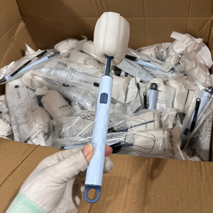 BBA379 Silicone Cleaning Brush Replaceable <b>Sponge</b> for Washing Cup and Bottle Brush Home <b>Handle</b> Water Cup Brush - Product Image 2