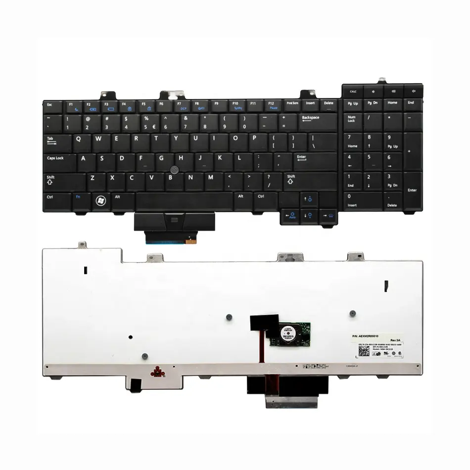 Teclado del ordenador portátil para Dell precisión M6400 M6500 serie