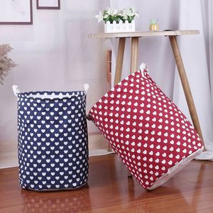 100% Natural Linen <b>Laundry</b> <b>Hamper</b> <b>Large</b> Size Long Handles Foldable Collapsible Home Use-for College Dorms Kids' Room Bathroom - Product Image 2