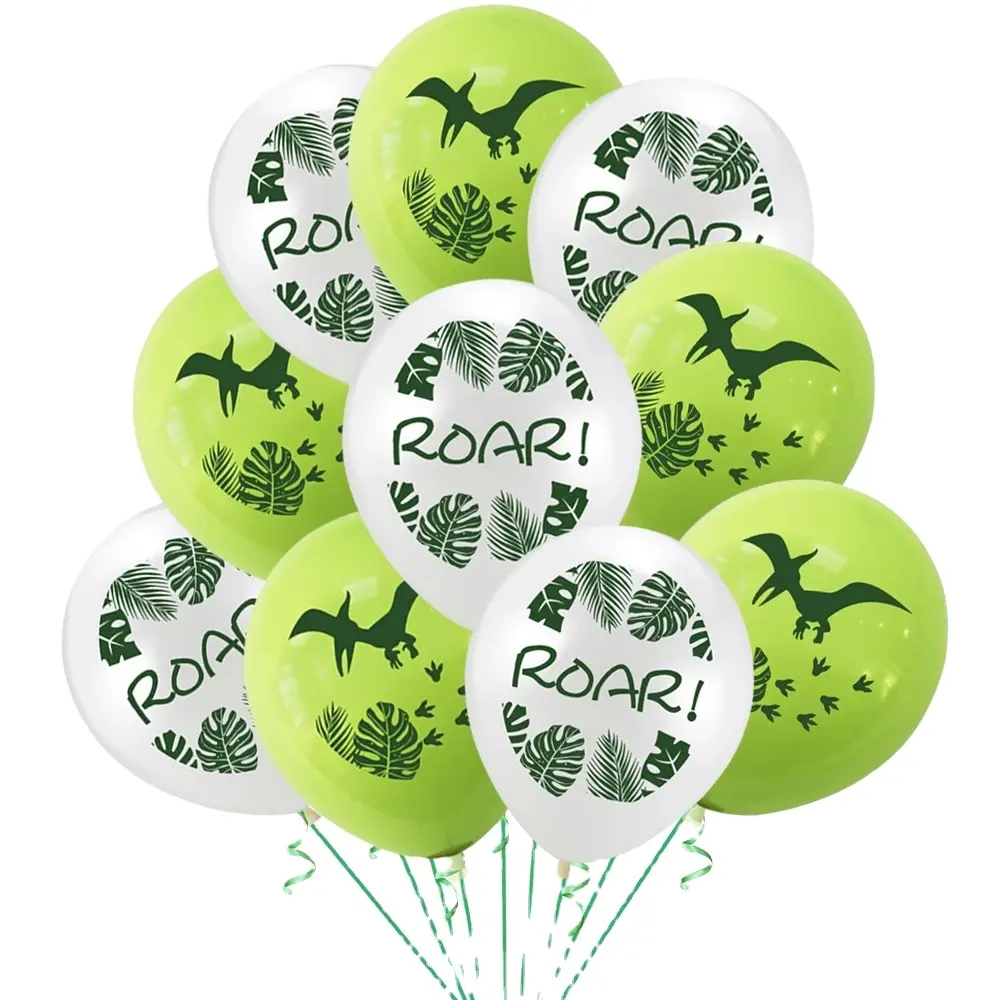 卸売恐竜紙吹雪ラテックスバルーンジャングル野生動物パーティーデコレーション誕生日バルーンベビーシャワー気球