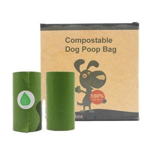 Custom Leak-proof 100% <b>Compostable</b> Pet Poop <b>Bag</b> Biodegradable Plastic Pet Garbage <b>Bag</b> - Product Image 3