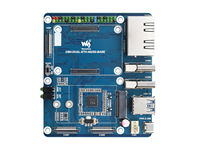 Module de calcul Raspberry Pi 4 carte de base IOT double Gigabit ETH 40PIN USB3.0 * 2 MIPI HDM | prise en charge du ventilateur CSI RTC 5/12V 5G/4G
