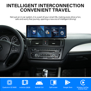 Pantalla Extra Grande de 14.9 Pulgadas con Sistema Android 13.0, Apple CarPlay y Android Auto Inalámbricos para <span class=keywords><strong>BMW</strong></span> Serie 1 E87 F20 <span class=keywords><strong>118d</strong></span> con Sistema NBT - Product Image 3
